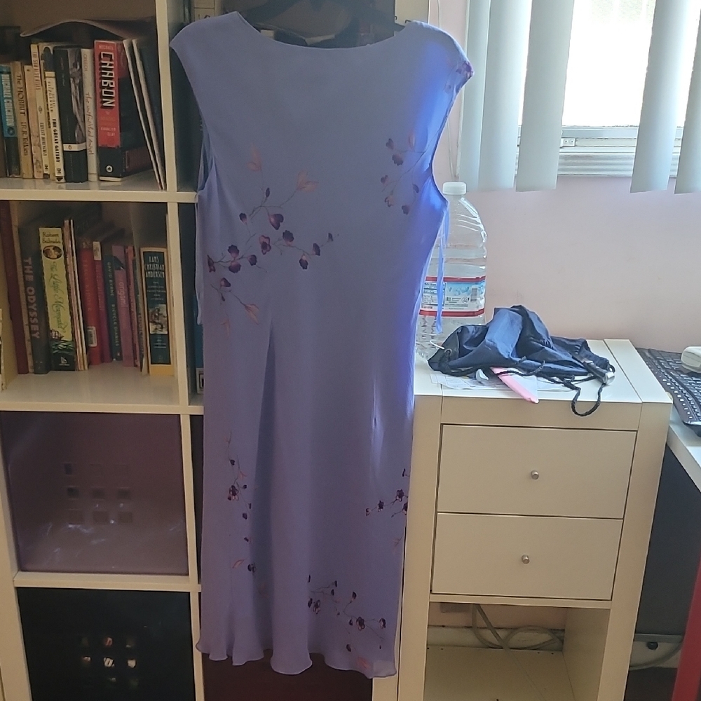 Jones Wear Light Purple Floral Dress